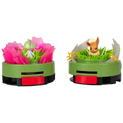 Pokémon Battle Disk Showdown - Eevee Vs. Ralts