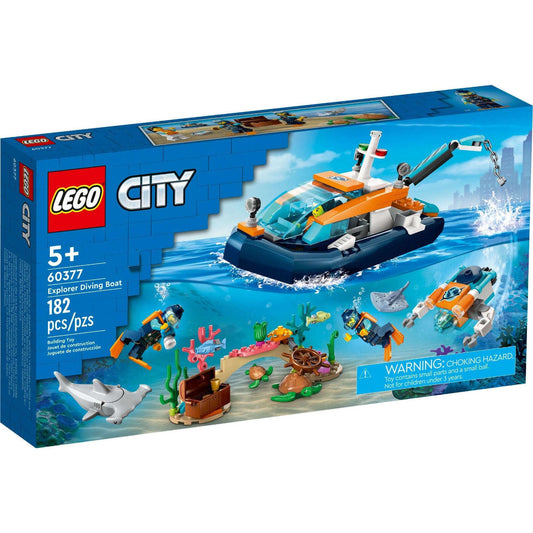 Toys N Tuck:Lego 60377 City Explorer Diving Boat,Lego City