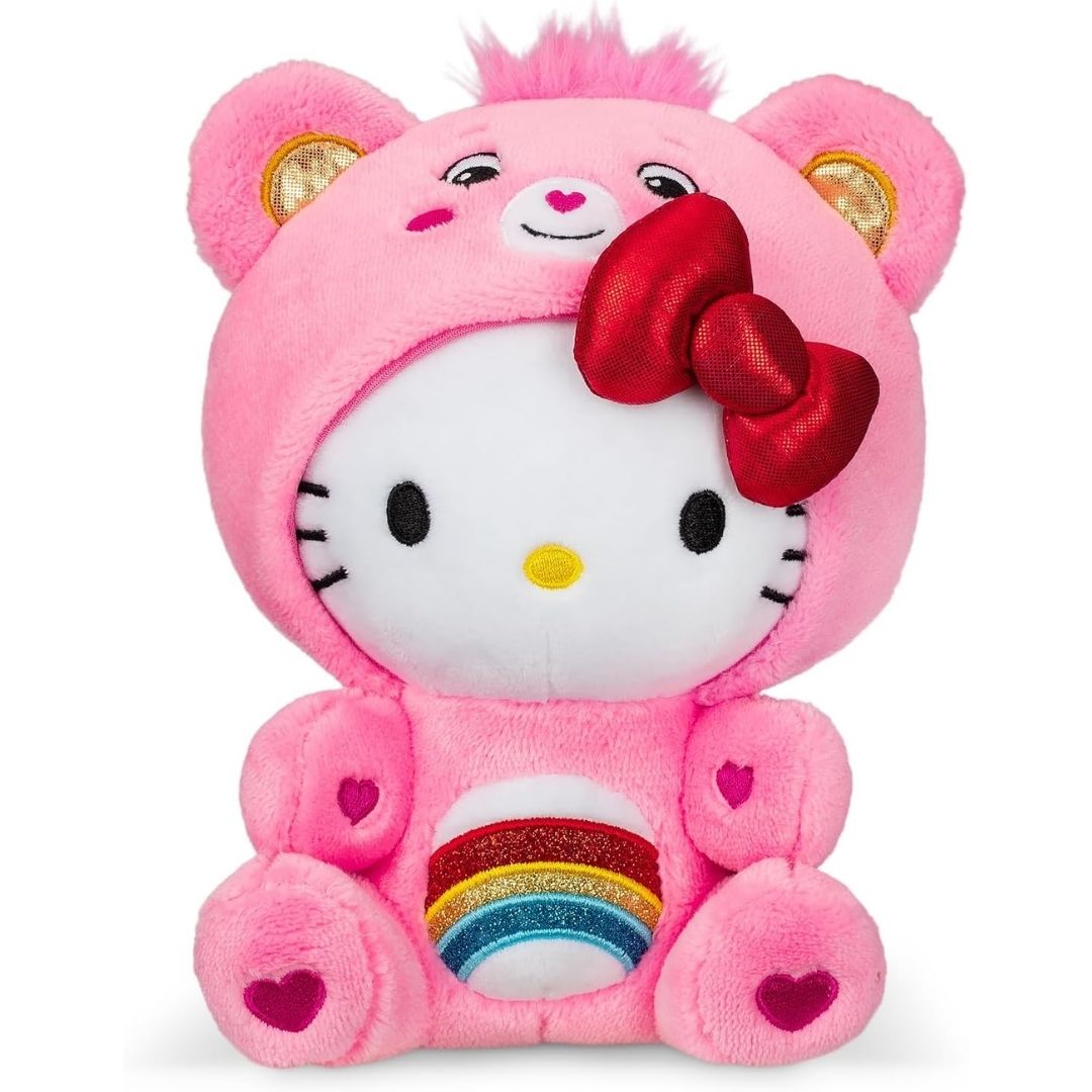 Care Bears Hello Kitty and Friends 22cm Hello Kitty as Cheer Bear