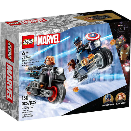 Toys N Tuck:Lego 76260 Marvel Black Widow & Captain America Motorcycles,Lego Marvel