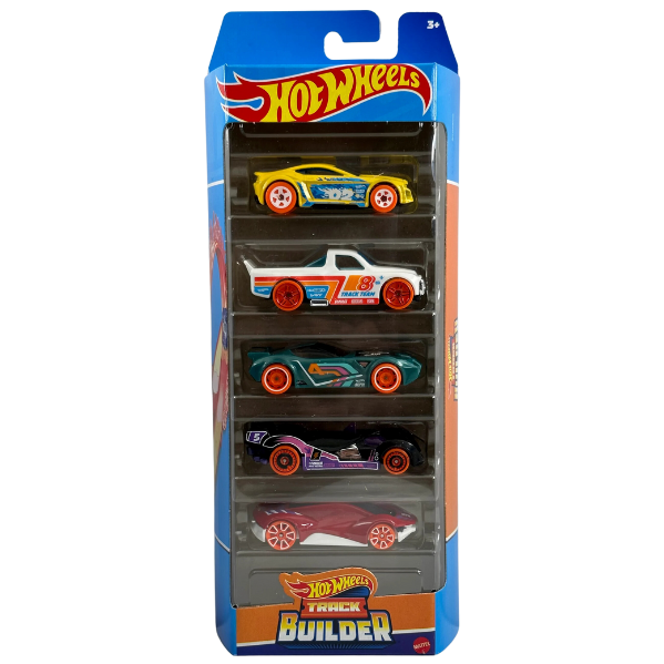 Toys N Tuck:Hot Wheels 5 Vehicle Pack - Track Builder (HLY69),Hot Wheels