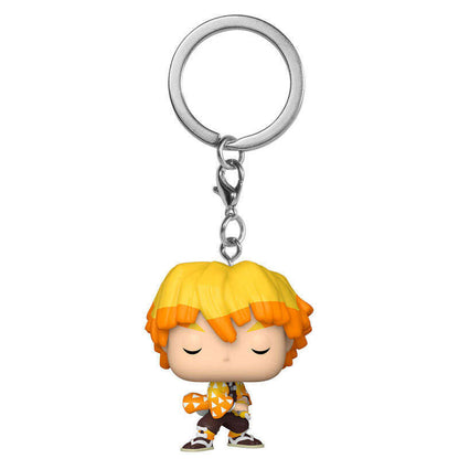 Toys N Tuck:Funko Pocket Pop Keychain - Demon Slayer - Zenitsu Agatsuma,Demon Slayer