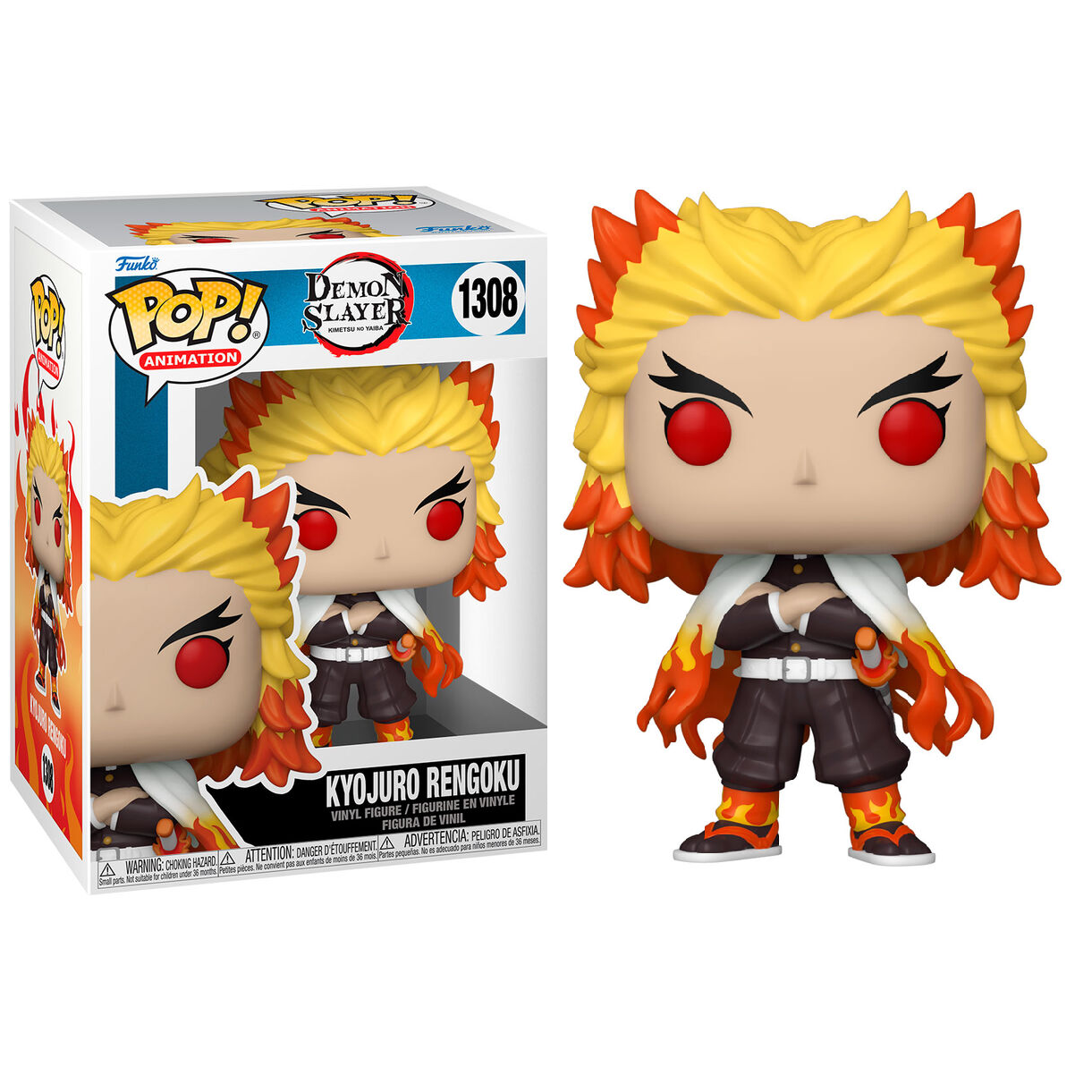 Toys N Tuck:Pop Vinyl - Demon Slayer - Kyojuro Rengoku 1308,Demon Slayer