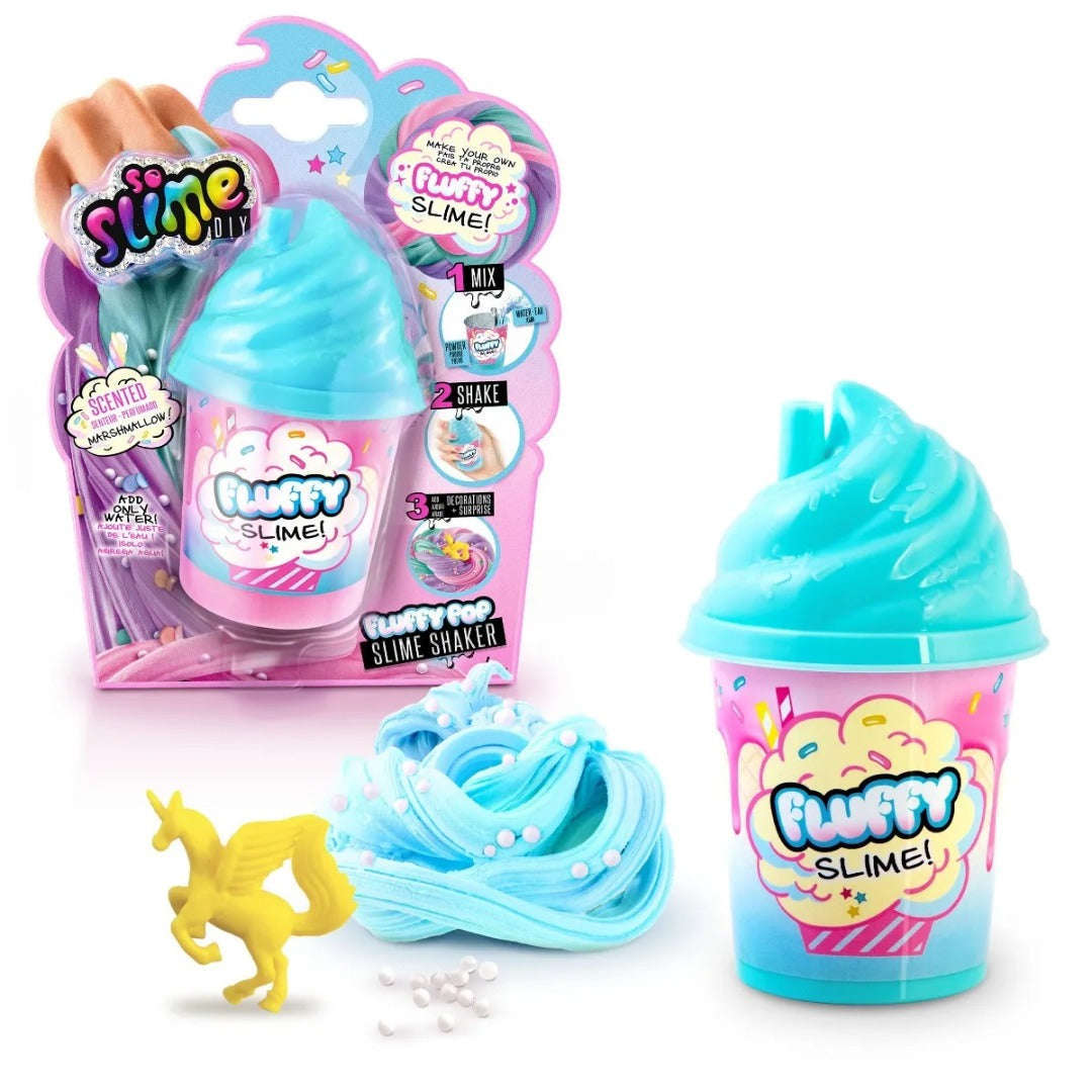 Toys N Tuck:So Slime DIY Fluffy Pop Slime Shaker - Blue,Canal Toys