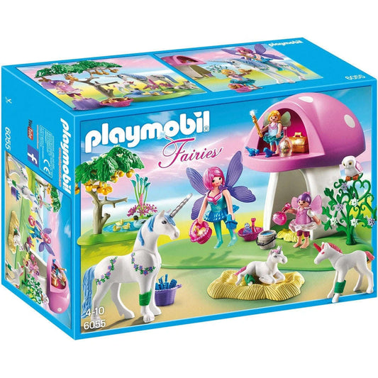 Toys N Tuck:Playmobil 6055 Fairies with Toadstool House,Playmobil