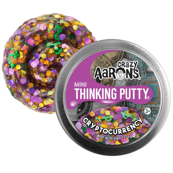 Toys N Tuck:Crazy Aaron's Mini Thinking Putty - Cryptocurrency,Crazy Aaron's