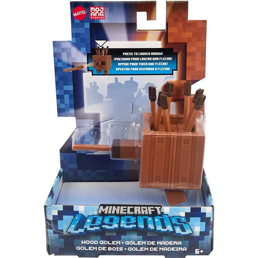 Toys N Tuck:Minecraft Legends 3.25'' Figure - Wood Golem,Minecraft