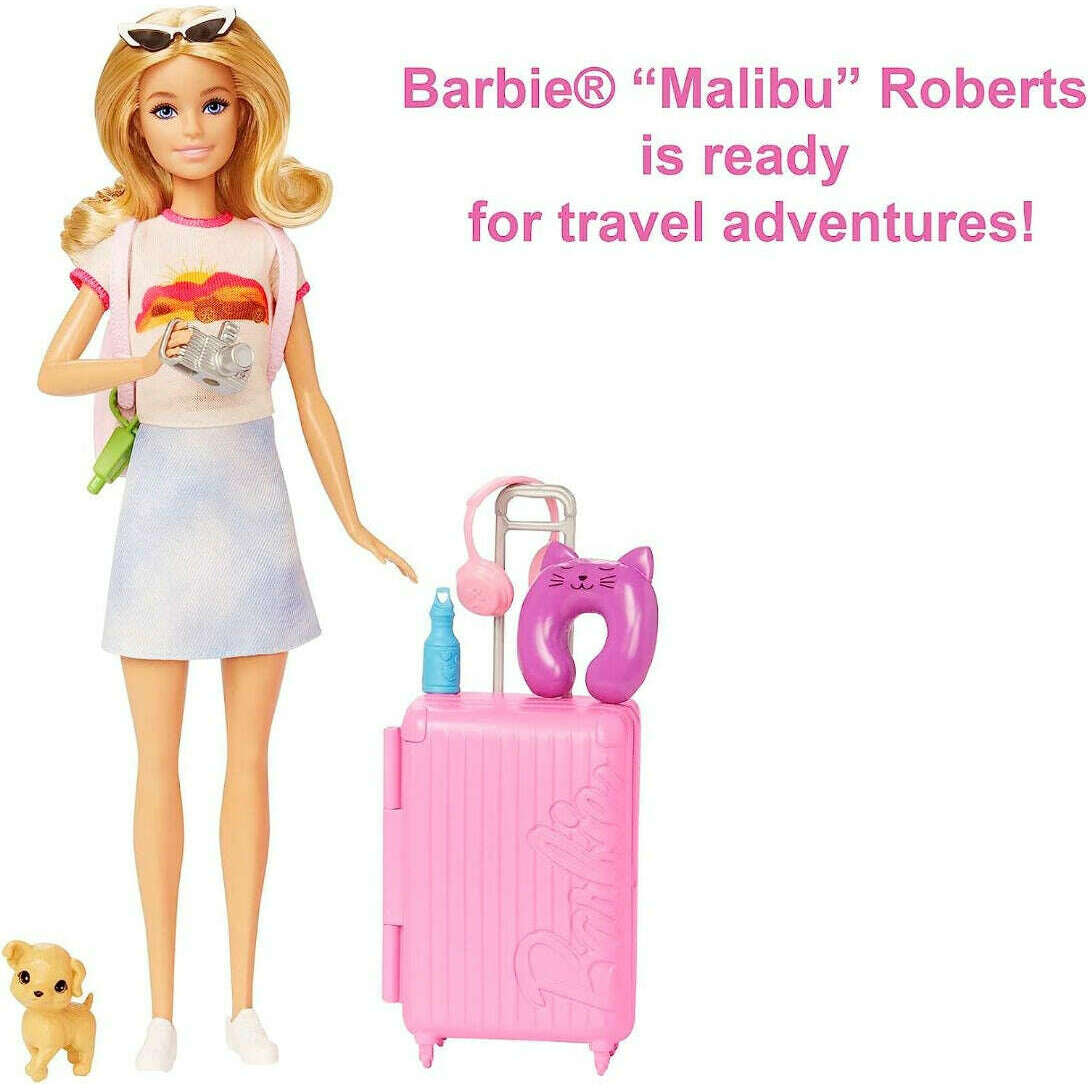 Toys N Tuck:Barbie Malibu Travel Set With Puppy,Barbie