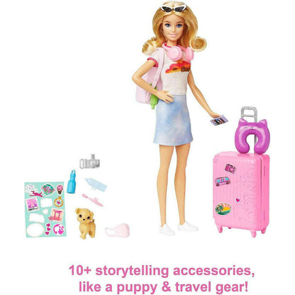 Toys N Tuck:Barbie Malibu Travel Set With Puppy,Barbie