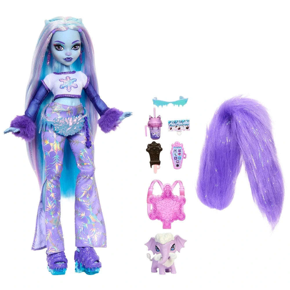 Toys N Tuck:Monster High Abby Bominable with Tundra,Monster High