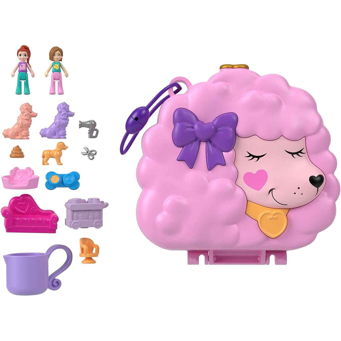 Toys N Tuck:Polly Pocket Groom & Glam Poodle Compact,Polly Pocket