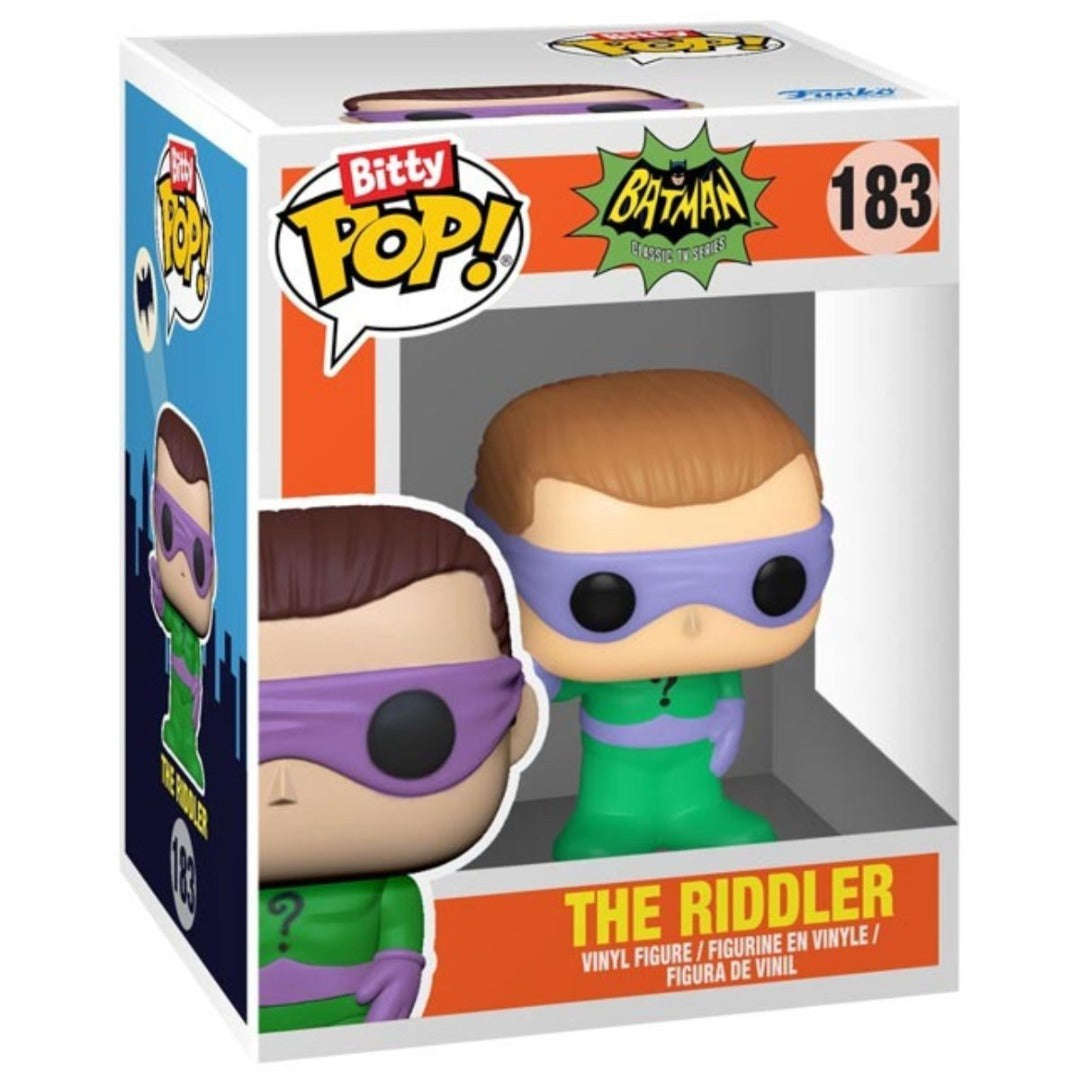 Bitty Pop! DC 4 Pack - Batman, The Riddler, Batgirl and Mystery