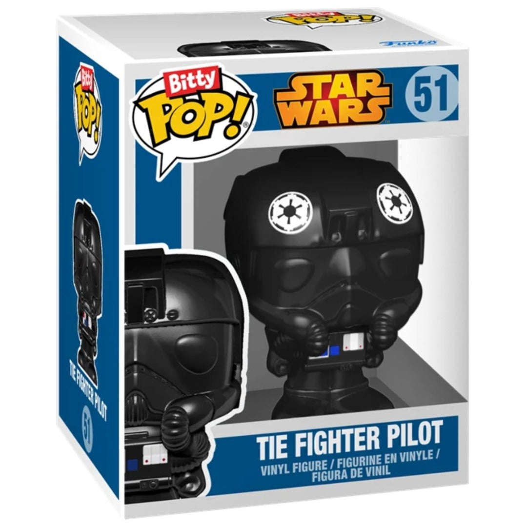 Toys N Tuck:Bitty Pop! Star Wars 4 Pack - Darth Vader, Stormtrooper, Tie Fighter Pilot and Mystery Bitty,Star Wars