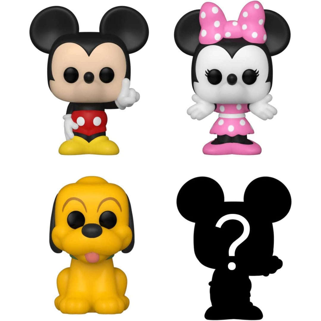 Toys N Tuck:Bitty Pop! Disney 4 Pack - Mickey Mouse, Minnie Mouse, Pluto and Mystery Bitty,Disney