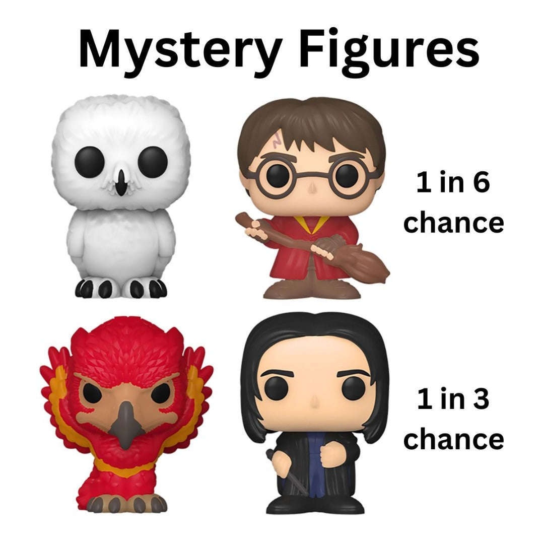 Toys N Tuck:Bitty Pop! Harry Potter 4 Pack - Hermione Granger, Rubeus Hagrid, Ron Weasley and Mystery Bitty,Harry Potter