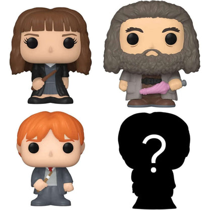 Toys N Tuck:Bitty Pop! Harry Potter 4 Pack - Hermione Granger, Rubeus Hagrid, Ron Weasley and Mystery Bitty,Harry Potter