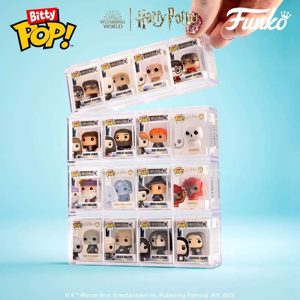 Toys N Tuck:Bitty Pop! Harry Potter 4 Pack - Hermione Granger, Rubeus Hagrid, Ron Weasley and Mystery Bitty,Harry Potter