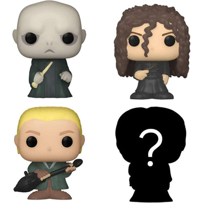 Toys N Tuck:Bitty Pop! Harry Potter 4 Pack - Lord Voldemort, Draco Malfoy, Bellatrix Lestrange and Mystery Bitty,Harry Potter