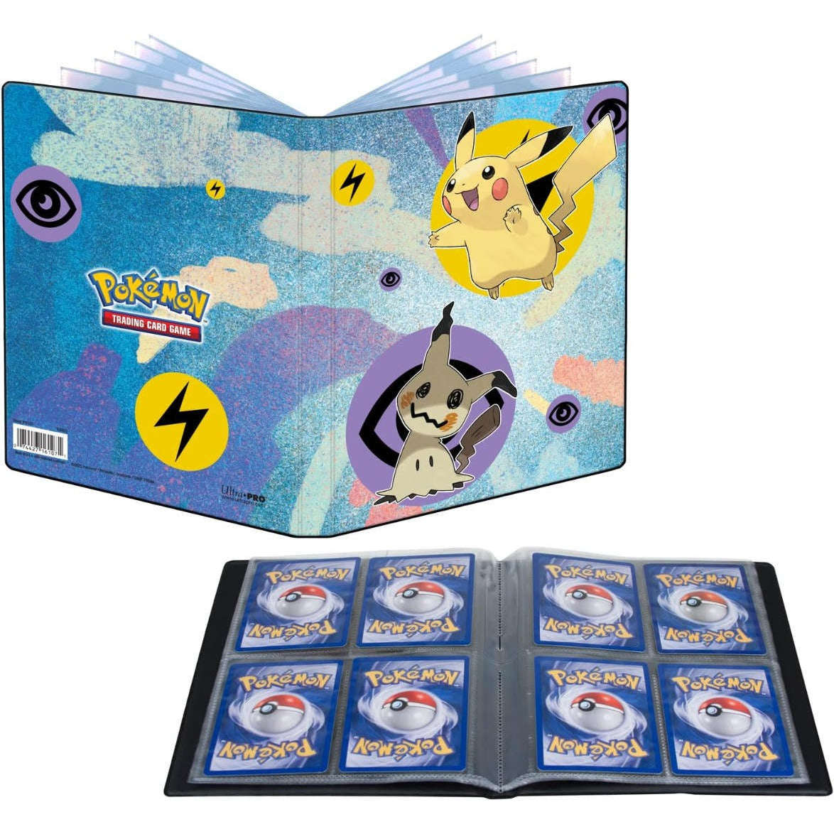 Toys N Tuck:Pokemon Ultra Pro 4 Pocket Portfolio - Pikachu & Mimikyu,Pokemon