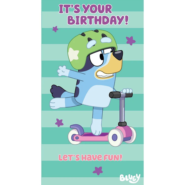 Toys N Tuck:Bluey Birthday Card - It's Your Birthday! Let's Have Fun,Bluey