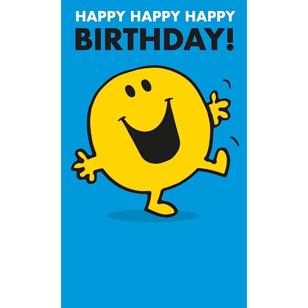 Toys N Tuck:Mr Men Birthday Card - Happy Happy Happy Birthday !,Mr Men