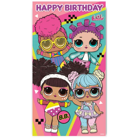 Toys N Tuck:LOL Surprise ! Birthday Card - Happy Birthday,LOL surprise
