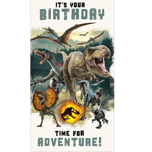 Toys N Tuck:Jurassic World Birthday Card - It's Your Birthday Ready For Adventure !,Jurassic World