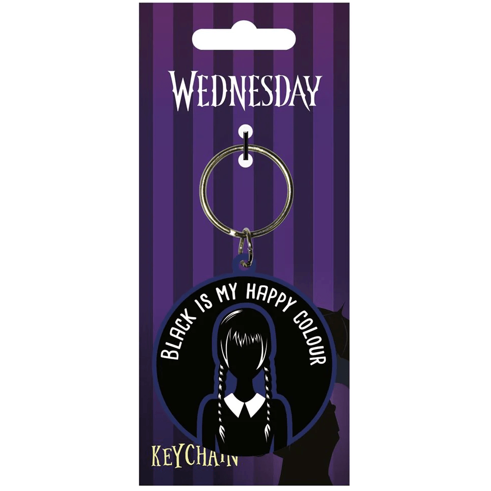 Toys N Tuck:Rubber Keychain - Wednesday (Happy Colour),Wednesday