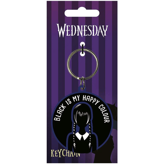 Toys N Tuck:Rubber Keychain - Wednesday (Happy Colour),Wednesday