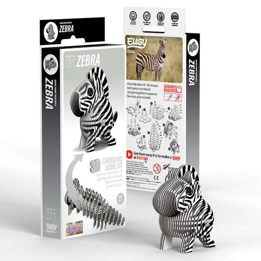 Toys N Tuck:Eugy 3D Model 011 Zebra,Eugy