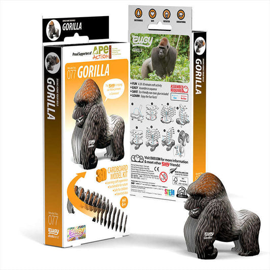 Toys N Tuck:Eugy 3D Model 077 Gorilla,Eugy