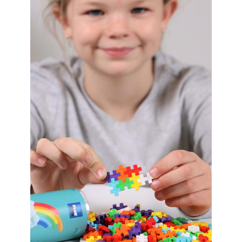 Toys N Tuck:Plus Plus 100 PCS Rainbow Colour Mix,Plus Plus