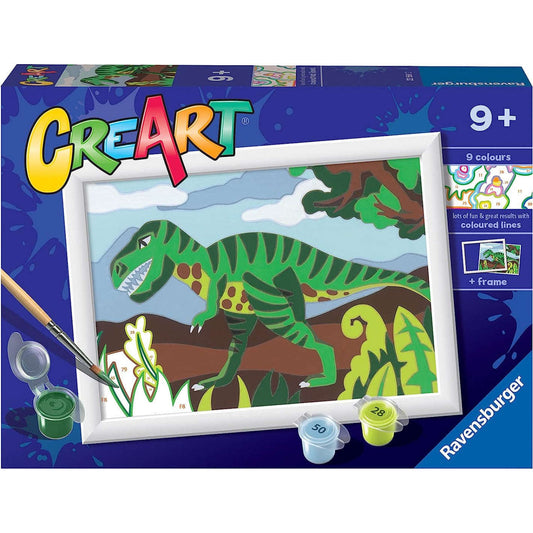 Toys N Tuck:CreArt - Paint By Numbers - Roaming Dinosaur,Ravensburger CreArt