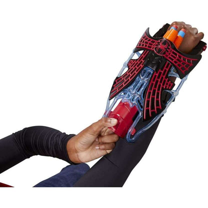 Toys N Tuck:Marvel Spider-Man Across the Spider-Verse Miles Morales Nerf Tri-Shot Blaster,Marvel