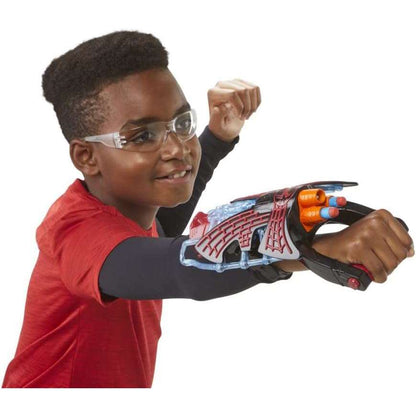 Toys N Tuck:Marvel Spider-Man Across the Spider-Verse Miles Morales Nerf Tri-Shot Blaster,Marvel