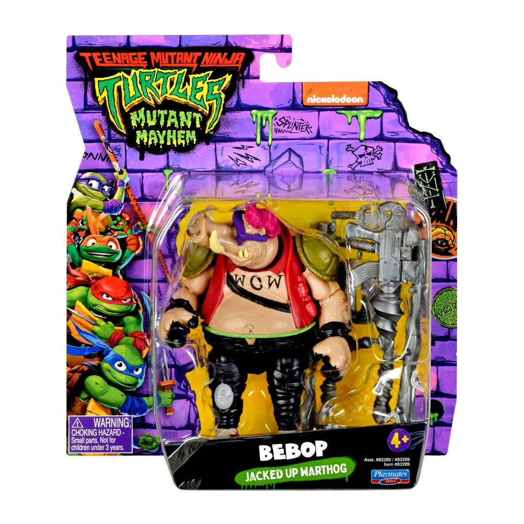 Toys N Tuck:Teenage Mutant Ninja Turtles Mutant Mayhem Action Figure - Bebop,Teenage Mutant Ninja Turtles