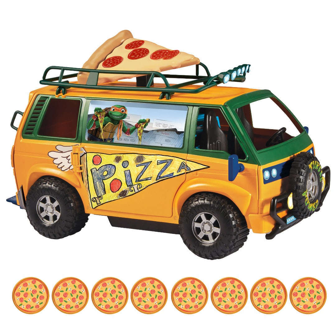 Toys N Tuck:Teenage Mutant Ninja Turtles Mutant Mayhem Pizzafire Van,Teenage Mutant Ninja Turtles