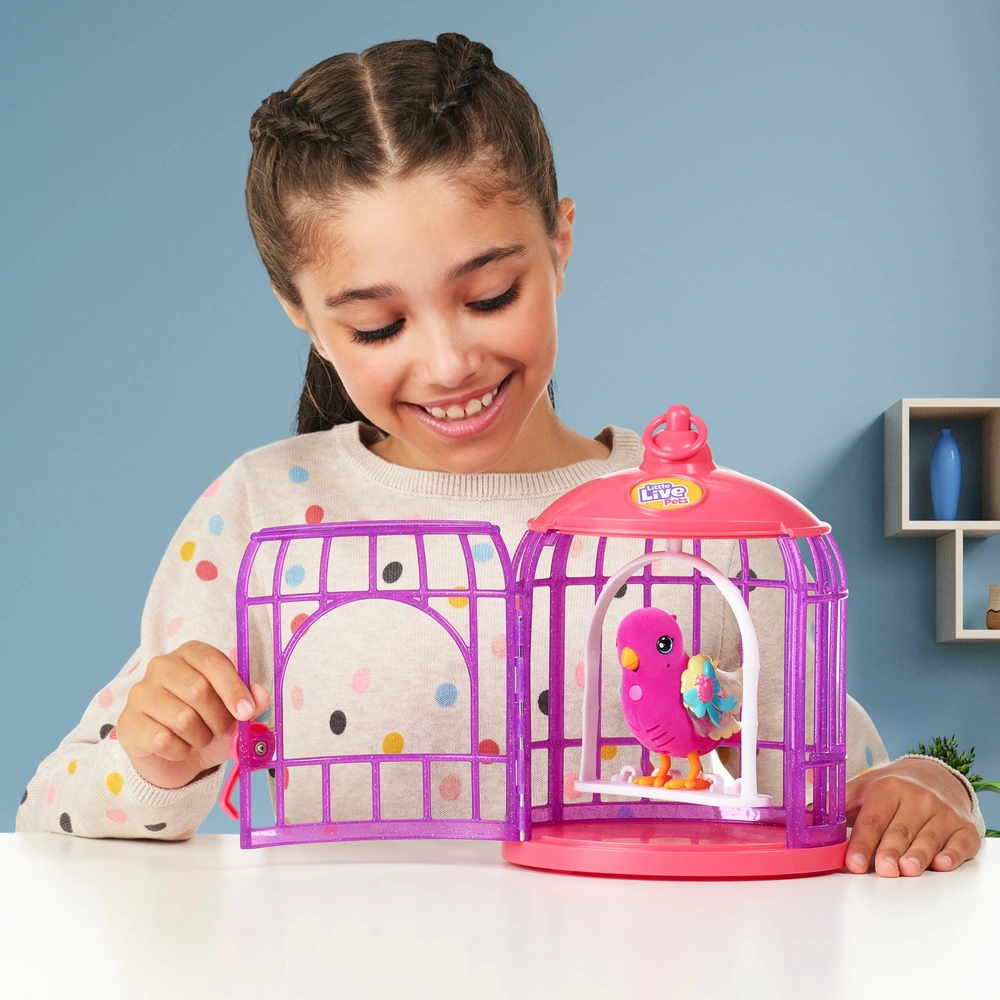 Toys N Tuck:Little Live Pets Lil' Bird & Bird Cage - Tiara Twinkles,Little Live Pets