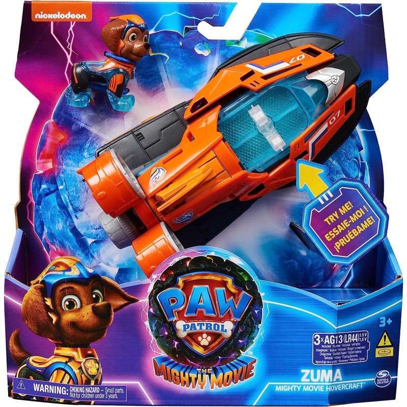 Toys N Tuck:Paw Patrol The Mighty Movie Zuma with Hovercraft,Paw Patrol