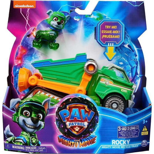 Toys N Tuck:Paw Patrol The Mighty Movie Rocky with Recycling Truck,Paw Patrol