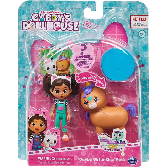 Toys N Tuck:Gabby's Dollhouse - Gabby Girl & Kico Pack,Gabby's Dollhouse