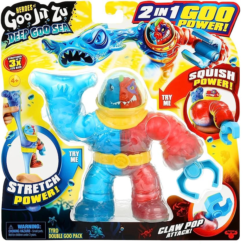 Toys N Tuck:Heroes of Goo Jit Zu - Deep Goo Sea - Tyro Double Goo Pack,Goo Jit Zu