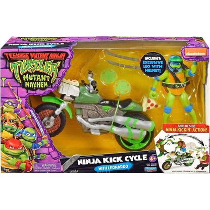 Toys N Tuck:Teenage Mutant Ninja Turtles Mutant Mayhem Ninja Kick Cycle - Leonardo,Teenage Mutant Ninja Turtles