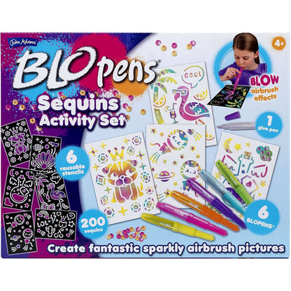 Toys N Tuck:Blo Pens Sequins Activity Set,Blo Pens