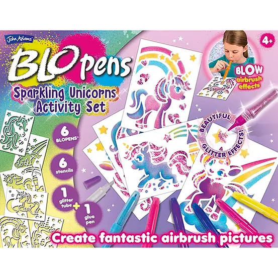 Toys N Tuck:Blo Pens Sparkling Unicorn Activity Set,Blo Pens