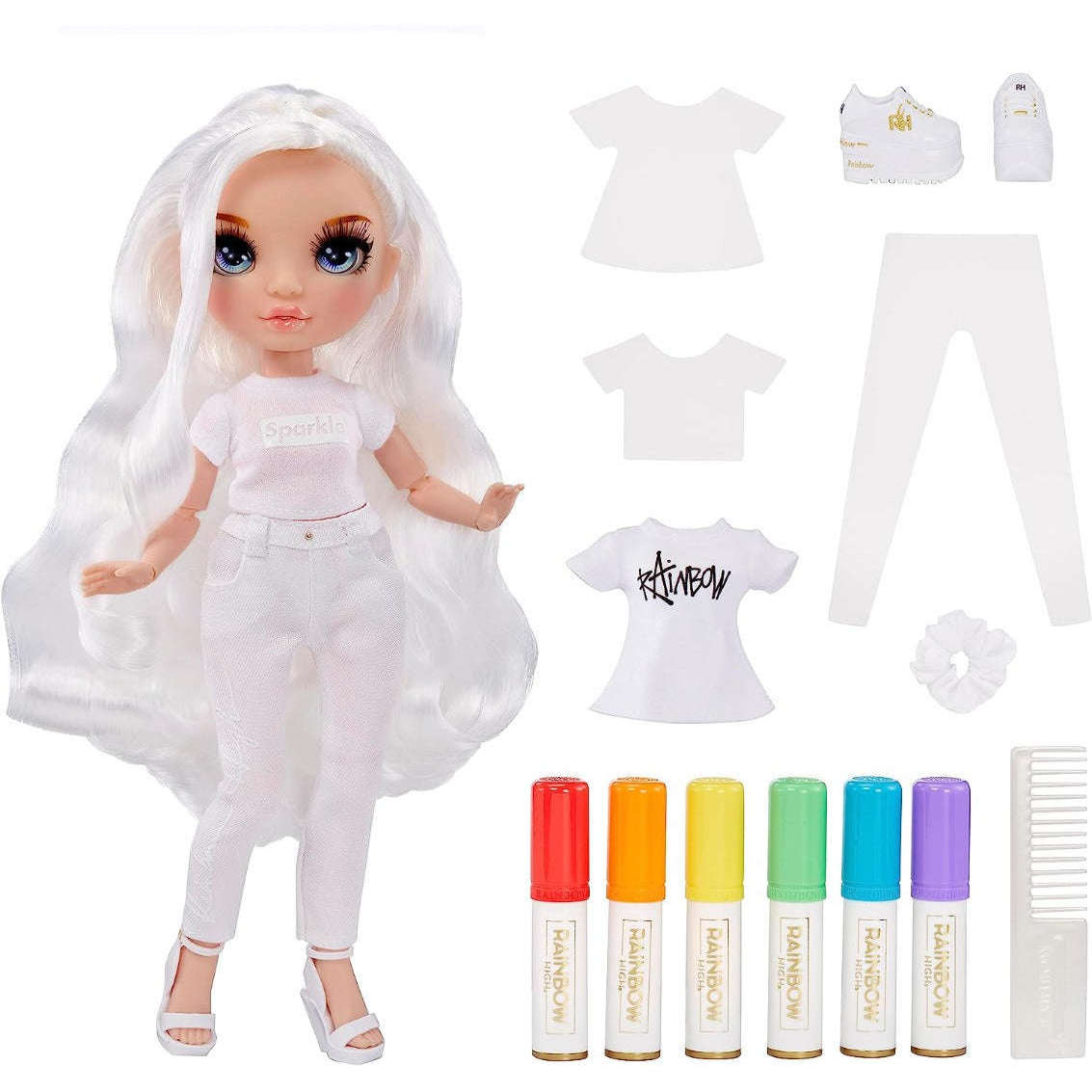 Toys N Tuck:Rainbow High Color & Create Fashion Doll,Rainbow High