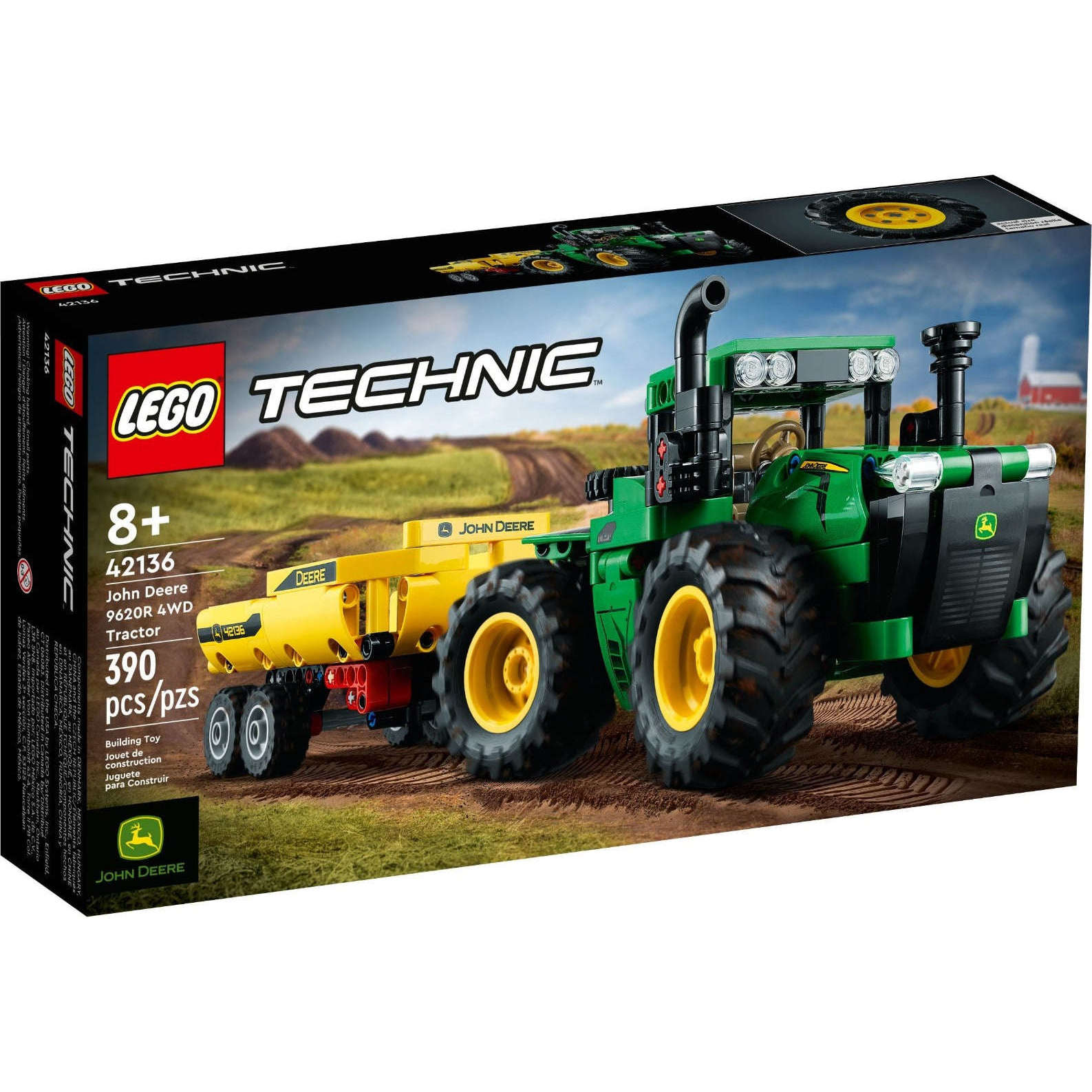 Toys N Tuck:Lego 42136 Technic John Deere 9620R 4WD Tractor,Lego Technic