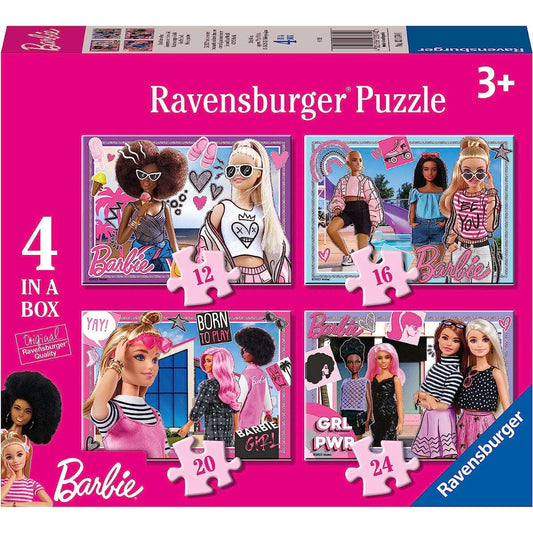 Toys N Tuck:Ravensburger 4 Puzzles in a Box Barbie,Barbie