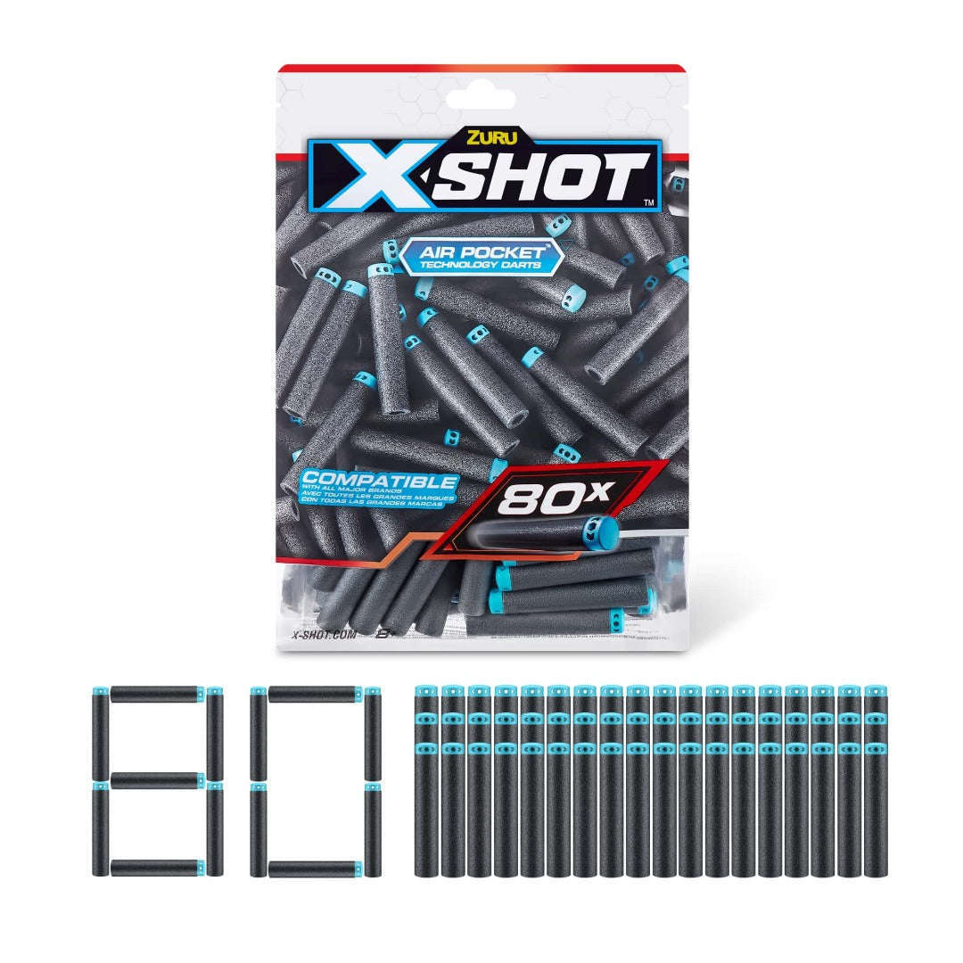 Toys N Tuck:X Shot 80 Dart Refill Pack,X Shot