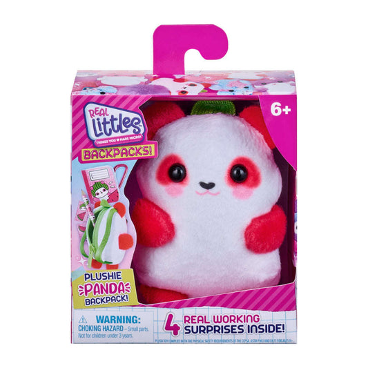 Toys N Tuck:Real Littles Plushie Backpacks - Panda,Real Littles